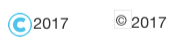 Convert your copyright text to the following.