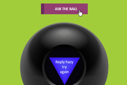 Interactive Magic 8 Ball for Email