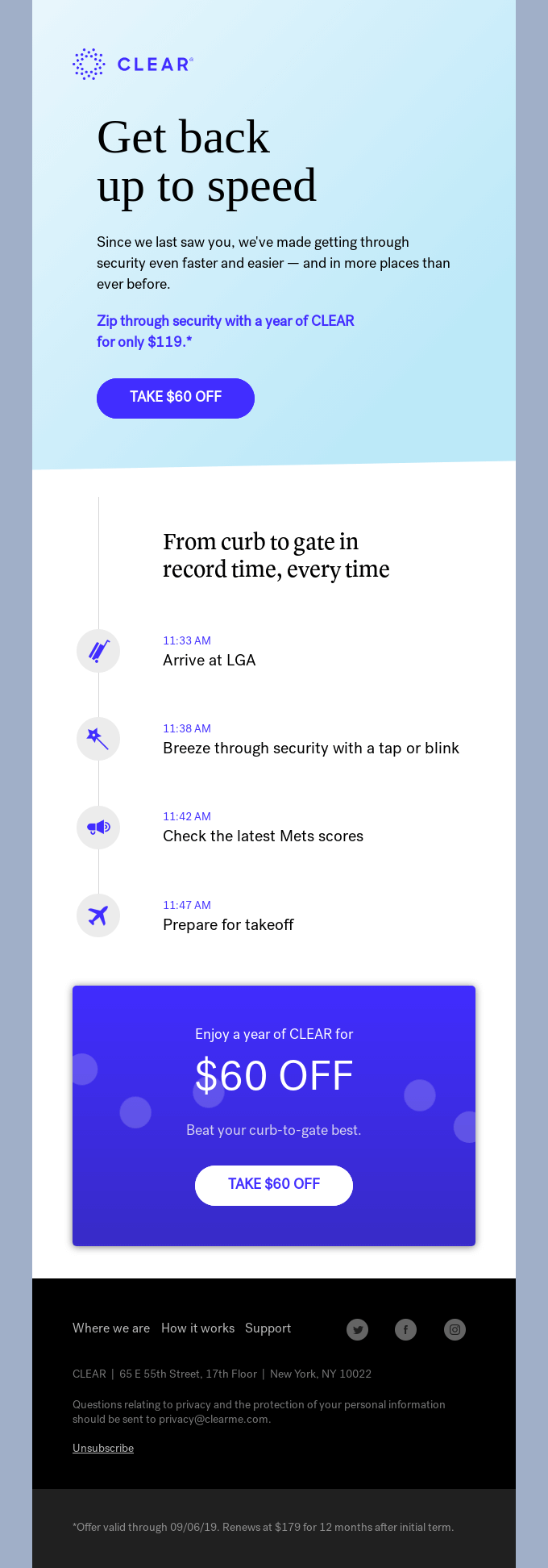 Clear re-engagment email