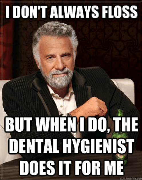 fascinating man meme with dental joke